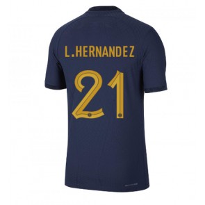 Frankrike Lucas Hernandez #21 Hemmatröja VM 2022 Kortärmad